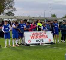 Hertford Town Football Club win the 2023 U19 National League and Nation League Cup